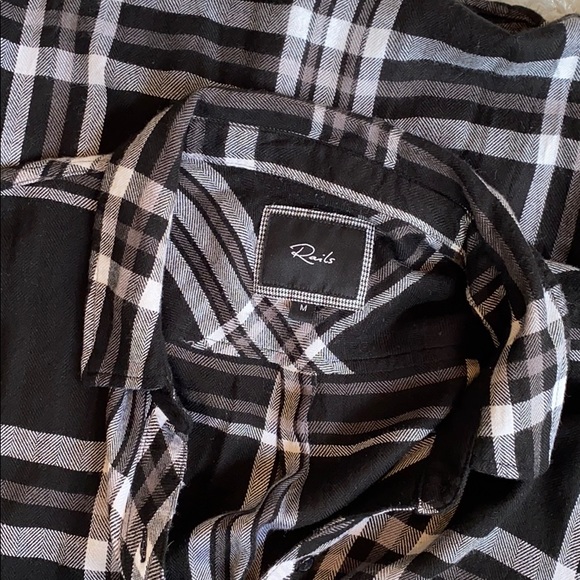 RAILS black and white button down - Picture 4 of 4
